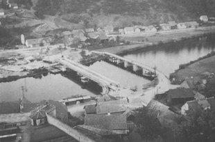 Reichenbach im Jahre 1959 (Neubau der Brücke)